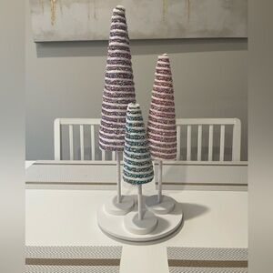 Colorful Beaded Cone Trees